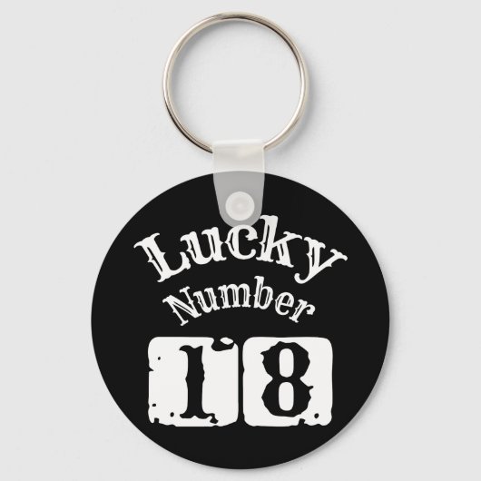 Porte-clés 18 - Lucky Numéro 18 Chuck (Recto)