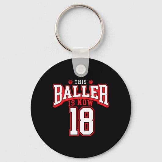 Porte-clés 18e anniversaire Bysketbyll Lover 18 ans Anniversa (Recto)