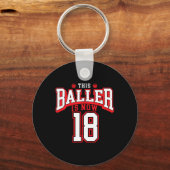 Porte-clés 18e anniversaire Bysketbyll Lover 18 ans Anniversa (Recto)