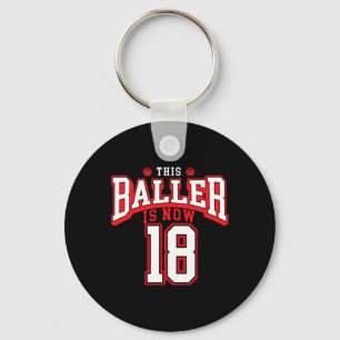 Porte-clés 18e anniversaire de basketball Lover 18 ans Annive