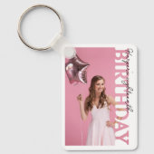 Porte-clés 18th Birthday Photo college Party  (Recto)