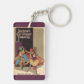 Porte-clés 1923 Couverture de la feuille de théâtre d'Al Jols (Dos)