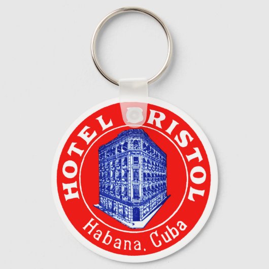Porte-clés 1930 Hotel Bristol Cuba (Recto)