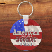 Porte-clés 1951 Anniversaire Baby Boomer porte - clés (Recto)