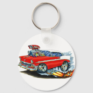 Porte-clés 1956 Chevy 150-210 Red Car