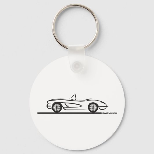 Porte-clés 1959 1960 Chevrolet Corvette (Recto)