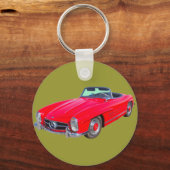 Porte-clés 1960 Mercedes Benz 300 SL Convertible (Recto)