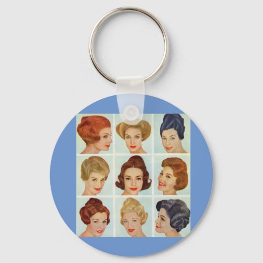 Porte-clés 1960 s hairstyles grid (Recto)