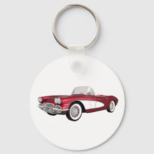 Porte-clés 1961 Corvette C1 : Candy Apple Finish :