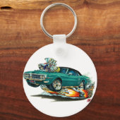 Porte-clés 1967-68 Firebird Turquoise-Noir Top (Recto)