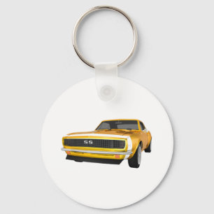 Porte-clés 1967 Camaro SS: Fin jaune : Modèle 3D:
