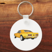Porte-clés 1967 Camaro SS : Finition jaune : 3D Modèle : (Recto)