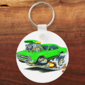 Porte-clés 1968-69 Plymouth GTX Lime Car (Recto)