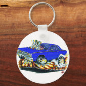 Porte-clés 1968-71 Dodge Dart Blue Car (Recto)