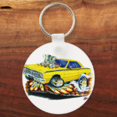 Porte-clés 1968-71 Dodge Dart Yellow Car (Recto)