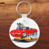 Porte-clés 1968-72 Corvette Red Convertible (Recto)