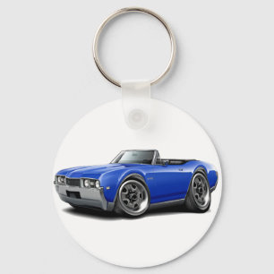 Porte-clés 1968 Olds 442 Blue Convertible