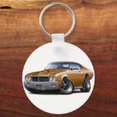 Porte-clés 1970-72 Buick GS Brown Black Top Car (Recto)