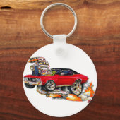 Porte-clés 1970-72 Buick GS Red Car (Recto)