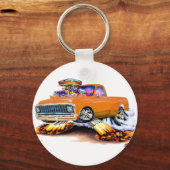 Porte-clés 1970-72 Chevy C10 Orange Longbed (Recto)