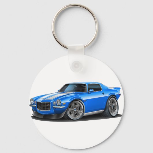 Porte-clés 1970-73 Camaro Blu/Wht Car (Recto)