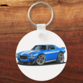 Porte-clés 1970-73 Camaro Blu/Wht Car (Recto)