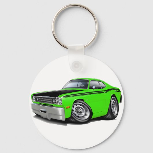 Porte-clés 1970-74 Duster 340 Lime Car (Recto)