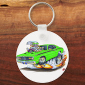 Porte-clés 1970-74 Plymouth Duster Lime Car (Recto)