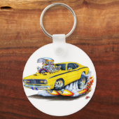 Porte-clés 1970-74 Plymouth Duster Yellow Car (Recto)