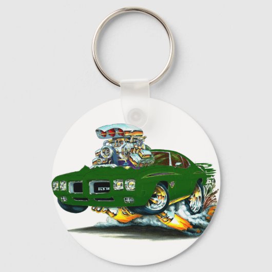 Porte-clés 1970 GTO Juge Green Car (Recto)
