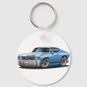 Porte-clés 1971-72 Chevelle Lt Blue-White Car
