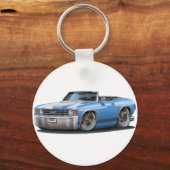 Porte-clés 1971-72 Chevelle Lt Blue-White Convertible (Recto)