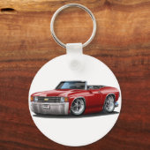 Porte-clés 1971-72 Chevelle Maroon Convertible (Recto)