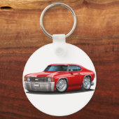 Porte-clés 1971-72 Chevelle Red Car (Recto)