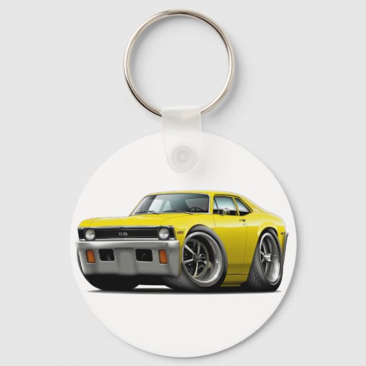 Porte-clés 1971-72 Nova Yellow Car (Recto)