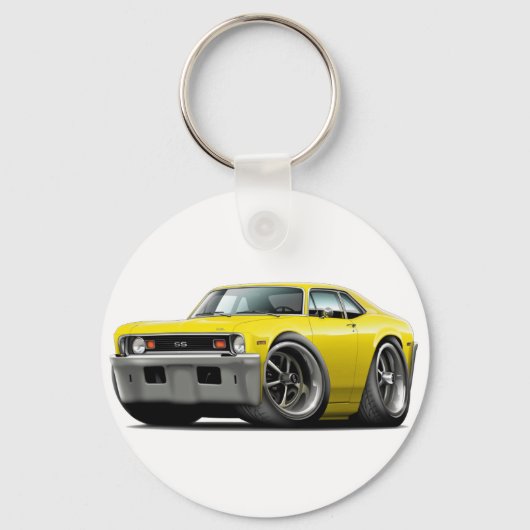 Porte-clés 1973-74 Nova Yellow Car (Recto)