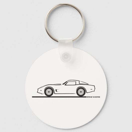 Porte-clés 1980-82 Chevrolet Corvette (Recto)