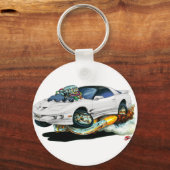 Porte-clés 1993-1997 Trans Am White Car (Recto)