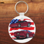 Porte-clés 1999-04 Corvette Maroon Car (Recto)