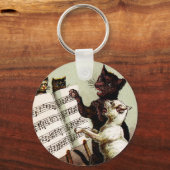 Porte-clés 19e C. Chats chanteurs (Recto)