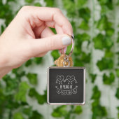 Porte-clés 19th Anniversary Gift Chalk Hearts (main)