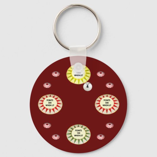 Porte-clés 1 000 Points Pinball (Recto)