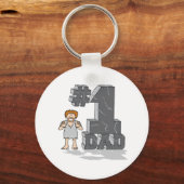 Porte-clés #1 Age de pierre papa (Recto)