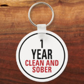 Porte-clés 1 an de propreté et de sobriété (Recto)