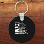 Porte-clés 1 Black Woman Saying I (Recto)