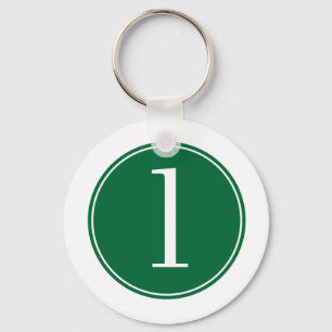 Porte-clés #1 Cercle vert