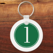 Porte-clés #1 Cercle vert (Recto)