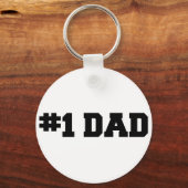 Porte-clés #1 Papa | Numéro Un papa | Bonne Fête des pères (Recto)