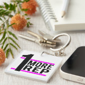 Porte-clés 1 plus de représentant dans le rose (Devant Droit)