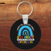 Porte-clés 1er jour d'acceptation des différences 6 e année d (Recto)